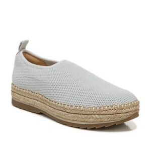 NEW Naturalizer Isley platform espadrilles slip on shoes Urban Mist gray 6.5